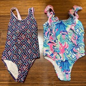 Girls One Piece Swimsuits - Tommy Bahama & LL Bean
